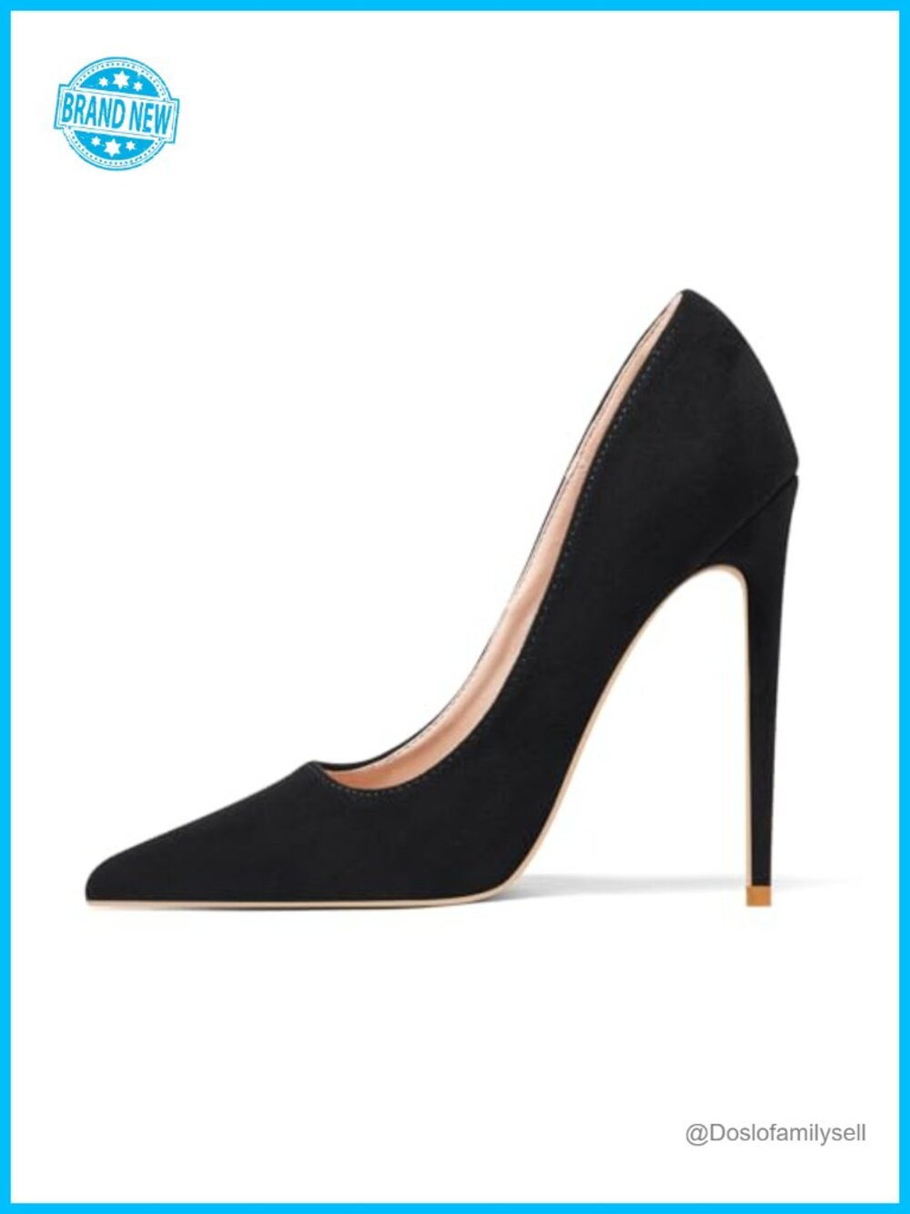 Elisabet Tang Women's Pointed Toe Stiletto Pumps 4.7 Inch High Heels Party Shoes